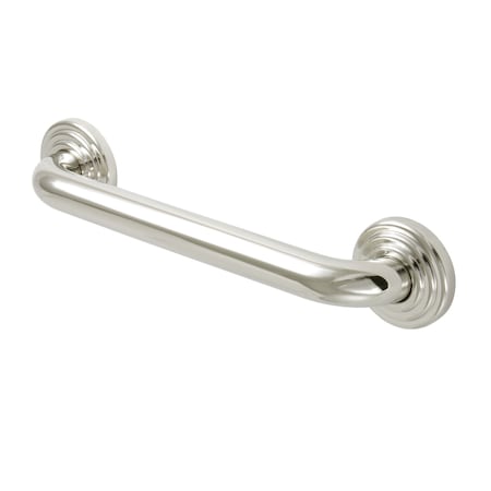 Restoration Contemporary Grab Bar, 15-1/16" L, 17 ga. Brass, Polished Nickel DR314126